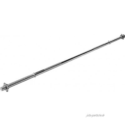 GORILLA SPORTS® Langhantel-Stange mit Sternverschlüssen 150 180 200 cm Standardnorm gerändert und verchromt