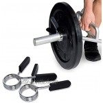 Yicare 1 Paar Federkragen-Clips Hantelklemmen Fitness-Federverschluss für Fitnessstudio Gewichtheben Training 28 mm