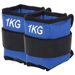 OUKENS 1KG Sandsack 2 Stück Bein Knöchel Handgelenk Sandsack Gewichte Riemen Krafttrainingsgeräte für Gym Fitness Yoga Laufen