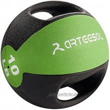 arteesol Medizinball mit Griff 3 4 5 6 7 8 9 10 12KG Medizinball für Jede Trainingsroutine Muskelaufbau Cardio-Fitness Kraft- und Erholungstraining Mehr Kalorien Verbrennen