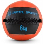 Capital Sports Epitomer Medizinball Wall Ball Fitness Ball Krafttraining Ausdauertraining Functional Training vernähtes Kunstleder griffige Oberfläche Studio Qualität Gewichte: 4 kg 14 kg