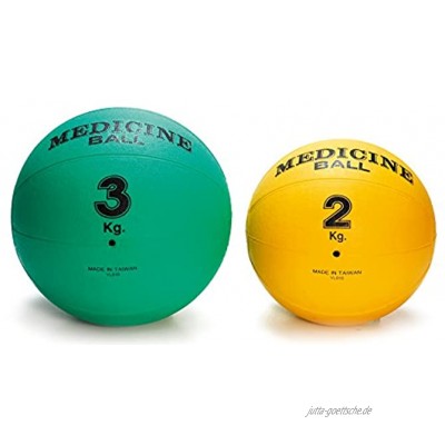 Der Sportler Medizinball Gummi 2 kg 3 kg 5 kg hochwertiger Gummimedizinball