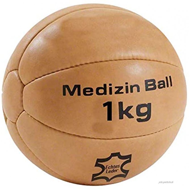 Lisaro Medizin-Ball aus Echt-Leder