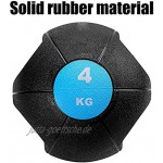 PLUY Verschleißfester Medizinball Double Grip Medizinball Fitness-Trainingsball für Erwachsene Armkraft-Trainingsgeräte Unisex Solid Ball 6 kg
