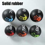 PLUY Verschleißfester Medizinball Fitness-Medizinball für Erwachsene Bauchmuskel-Trainingsgeräte Rutschfester Oberflächen-Fitnessball mit geringem Sprung 3 kg