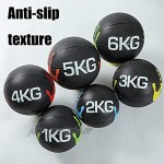 PLUY Verschleißfester Medizinball Fitness-Medizinball für Erwachsene Bauchmuskel-Trainingsgeräte Rutschfester Oberflächen-Fitnessball mit geringem Sprung 3 kg
