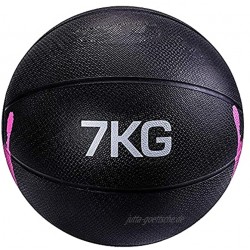 PLUY Verschleißfester Medizinball Fitness Medizinball für Erwachsene Unisex-Muskeltrainingsgerät-Fitnessball Rutschfester Oberflächenball mit geringer Sprungkraft 7 kg