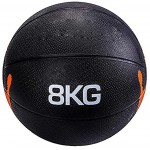 PLUY Verschleißfester Medizinball Fitness-Medizinball für Erwachsene,Fitnessstudio Aerobic-Trainingsarmtraining Vollgummi-Ball mit geringem Sprung,8 kg