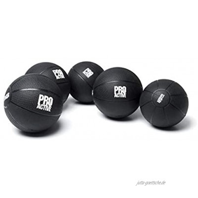 Pro Active Medizinball schwarz 1kg 5kg