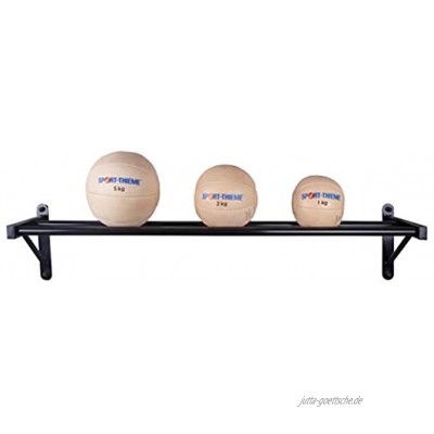 Sport-Thieme Medizinball-Wandablage | Bälle verstauen leicht gemacht | Leichte Montage Stabil | LxBxH: 154x33x31 cm | Gewicht: ca. 10 kg | Belastbar bis 150 kg