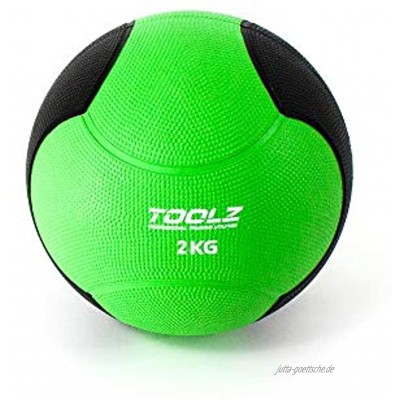 TOOLZ Medicine Ball 2 Kg Medizinball für das Schnellkraft- Explosivkraft- und Kraftausdauertraining