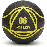 ZIVA Essentials Medizinball Fitnessball schwarz gelb 6 kg