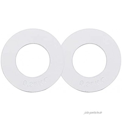 jiande Fractional Olympic Hantelscheiben Satz von 2 Platten 0,25 kg 0,5 kg 0,75 kg Fractional Gewicht Plates for Olympic Barbells Size : White 0.25kg