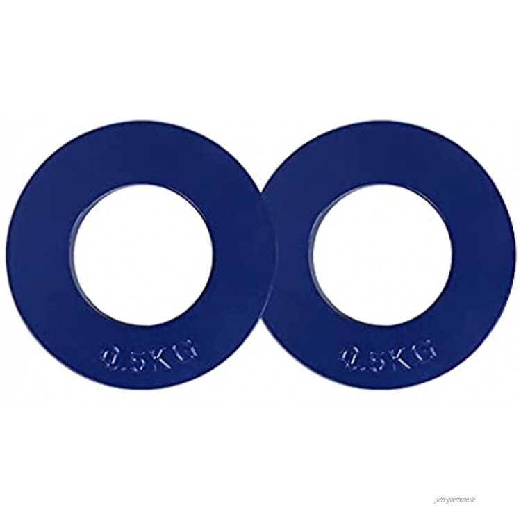 jiande Fractional Olympic Hantelscheiben Satz von 2 Platten 0,25 kg 0,5 kg 0,75 kg Fractional Gewicht Plates for Olympic Barbells Size : Blue 0.5kg