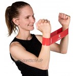 Creadesk Fitnessbänder 5er Set Elastische Loop Widerstandsbänder in 5 Stärken für Fitness Yoga & Krafttraining