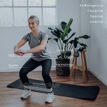 MEXUM | Booty Bands 3er Set | Fitnessbänder inklusive Übungsanleitung auf deutsch und Tragetasche | Fitnessband für Krafttraining Fitness und Yoga