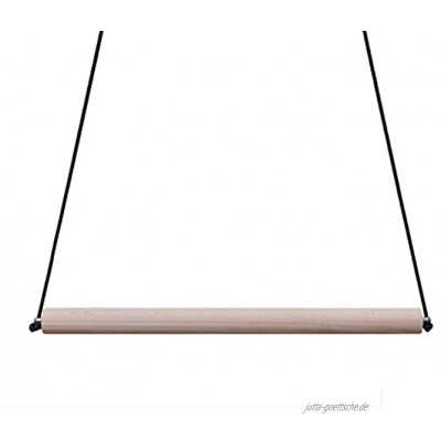 EdelKRAFT® Freihängende Klimmzugstange Hartholz 60cm lang mit Aufhängeschnur