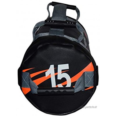Elegant Leder Kraftsack aus Kunstleder 5-25 kg inkl. Workout I Fitness Bag Sandsack für Funktionstraining Fitness Kraft Ausdauertraining