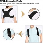 Geradehalter zur Haltungskorrektur Rückenstütze Rückentrainer Schultergurt Haltungstrainer Posture Corrector für Nacken Rücken Schulterschmerzen für Herren und Damen