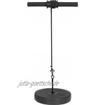 GORILLA SPORTS® Wrist Roller für Hantelscheiben Schwarz mit Nylon-Seil – Handgelenk- und Unterarmtrainer Stahl bis 18 kg belastbar
