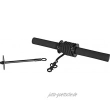 GORILLA SPORTS® Wrist Roller für Hantelscheiben Schwarz mit Nylon-Seil – Handgelenk- und Unterarmtrainer Stahl bis 18 kg belastbar
