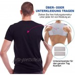 Haltungskorrektur Geradehalter zur ideal zur Therapie für haltungsbedingte Nacken Rücken und Schulterschmerzen für Damen und Herren Größenverstellbar