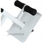 Physionics® Hyperextension Rückentrainer klappbar 6-Fach höhenverstellbar 45° mit gepolsterter Beinfixierung max. Belastung 120 kg Bauchtrainer Rückenstrecker für zu Hause