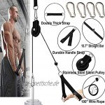 Unterarmtrainer Latzug Arm-Krafttraining Seilzug DIY Fitness trizepsseil Riemenscheibensystem für Bizeps Trizeps Home Gym Workout