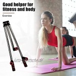 DINGYU Bein-Bahre Beinspalt-Stretching-Maschine tragbare Flexibilität 3-bar-Verlängerungsgeräte für Yoga-Übung Sport-Fitness Ballett Gymnastik,Schwarz
