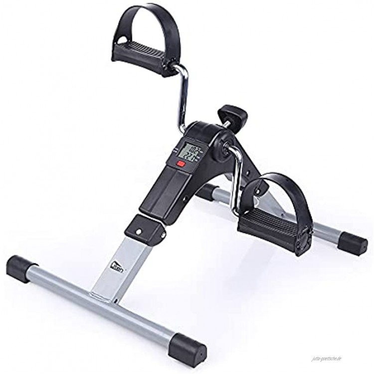 Uten Heimtrainer Mini Bike Arm und Beintrainer Pedaltrainer Trainingsgerät Fitnessgerät mit LCD-Monitor,Fitnessgerät für Zuhause Büro