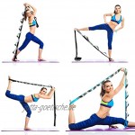 HUISEN Yoga-Gurt Multi-Loop-Gurt 12 Schlaufen nicht elastisch für Physiotherapie Pilates Tanz Gymnastik und Sporttrainer mit Tragetasche