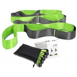 ieasky Yogagurt 4cm Breite Stretchgurt mit Mehreren Grip Loops Tür-Flexibilität Ideal für Heißes Yoga Körperliche Therapie Größere Flexibilität & Eignung-Training