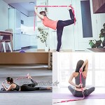 KerKoor Yoga-Stretchband Multi-Schlaufen verstellbares Übungsband für Stretching Physiotherapie Workout Pilates