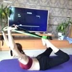 Kottle 10 feste Schleifen Anti-Rutsch strapazierfähiger Baumwolle Yoga Gurt Multi-Stretching Griffschlaufe für Flexibilität und Physiotherapie-Fitness-Übung