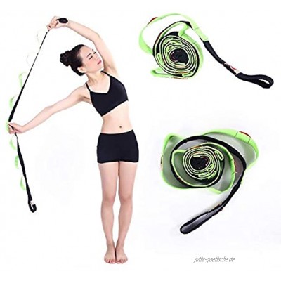 Kottle 10 feste Schleifen Anti-Rutsch strapazierfähiger Baumwolle Yoga Gurt Multi-Stretching Griffschlaufe für Flexibilität und Physiotherapie-Fitness-Übung