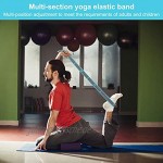 QUACOWW Yoga-Gurte Yoga-Stretchgurt mit 9 Schlaufen Übungsgurte für Yoga Pilates Gymnastik Flexibilität