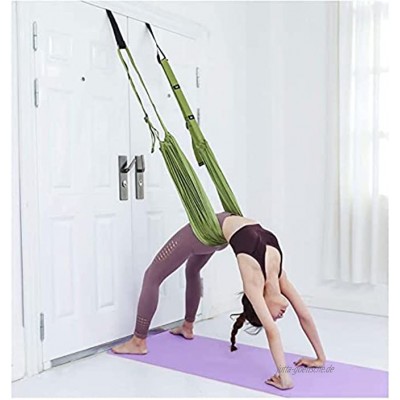 QYK -Beinstrecker-Gurt Stretching Equipment Flexibility Trainer Backbend Dance Aerial Yoga Stretching Übung Assist Stretch Out Strap,4 Green