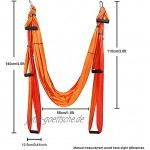 Sotech Aerial Yoga Schaukel Yoga Hängematte Set mit Tragetasche und Verlängerungsgurten Trapez Sling für Home Gym Anti-Schwerkraft Inversion Pilate Fitness bis 300KG belastbar