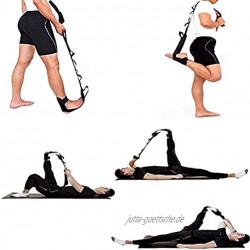 Tianbi Fitness-Yoga-Gurt Stretching-Gurt Yoga-Stretch-Band mit Schlaufen Yoga-Stretch-Gürtel Kniesehnen-Trage-Übungsgürtel Yoga-Gürtel für Ballett-Taekwondo-Yoga-Gymnastikübungen