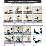 Xinlon Yoga Stretch Strap Übungsgurt Yoga-Gurte zum Dehnen mit Schlaufen Yoga-Gürtel mit Mehreren Schlaufen für Yoga Tanzunterstützung und Rehabilitation
