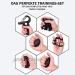 ALPHASKIN© Handtrainer Fingertrainer Verbessertes Konzept 2021 Hand Unterarm Trainingsgerät Grip Griffkraft Trainer für Fitness Krafttraining