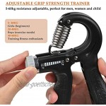 CENBEN 5-teiliges Set Handstärker Handgelenk-Handtrainer für das Muskelaufbau-Training inklusive Griffclip Finger-Training Ring und Anti-Stress-Ball