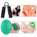 Fingertoys Eiförmige Griffbälle 5 Stück Hand-Therapie-Bälle Hand Trainingsgerä Antistressbälle zur Kräftigung von Hand und Finger und Druckentlastung