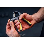 Hop-Sport Handtrainer einstellbar von 10-40 KG Fingerhantel Unterarmtrainer mit extra starker Feder