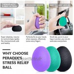 Peradix Handtrainer Fingertrainer Eiförmige Griffbälle 3pcs 30-60lbs Klettern Ball Hand Trainingsgerä Antistressbälle zur Kräftigung von Hand und Finger und Druckentlastung
