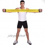 Brust Expander Fitness NALCY Verstellbarer Chest Expander Abnehmbar Latex Widerstandsbänder Muscle Pull Exerciser für Schulter und auch Deine Armmuskulatur Training 5 x 15lbs