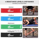 Odoland Resistance Bands Gymnastikband Widerstandsband Set mit Trainingsguide: 5X Expander Tubes 4 x Fitnessbänder Griffe Türanker Fußschlaufen Tragebeutel