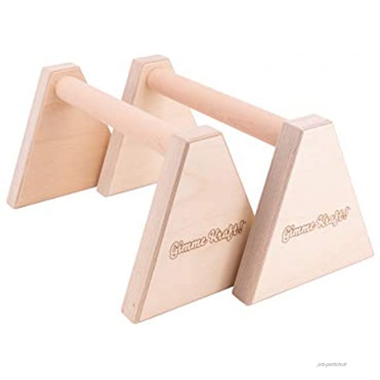 Gimme Kraft! Parallettes Minibarren Handstand Barren Holz Griff Liegestützgriffe Push-up Bars Calisthenics und Turnen