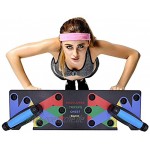 rayinblue 9 in 1 Bodybuilding Push Up Rack Board Push Up Support Männer Fitness Equipment Home Practice Brust Muskel Arm Muskel Muskel Multifunktion Liegestützbrett