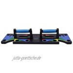 rayinblue 9 in 1 Bodybuilding Push Up Rack Board Push Up Support Männer Fitness Equipment Home Practice Brust Muskel Arm Muskel Muskel Multifunktion Liegestützbrett